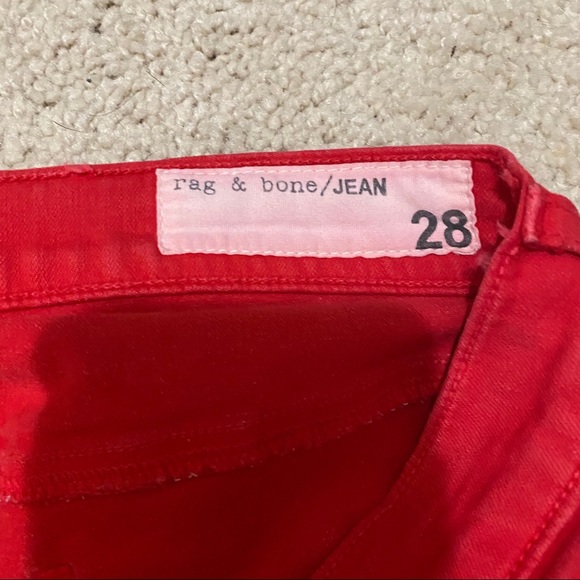 Rag & Bone Red Capri Jeans - Picture 4 of 4